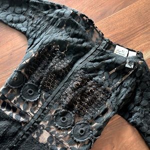 Beguile by Byron Lars Carissima Sheath in Black, Size 2